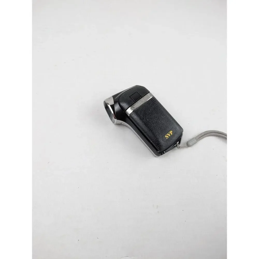 SVP HD Camcorder Digital Video Camera Flip Screen 20X Zoom Untested Black